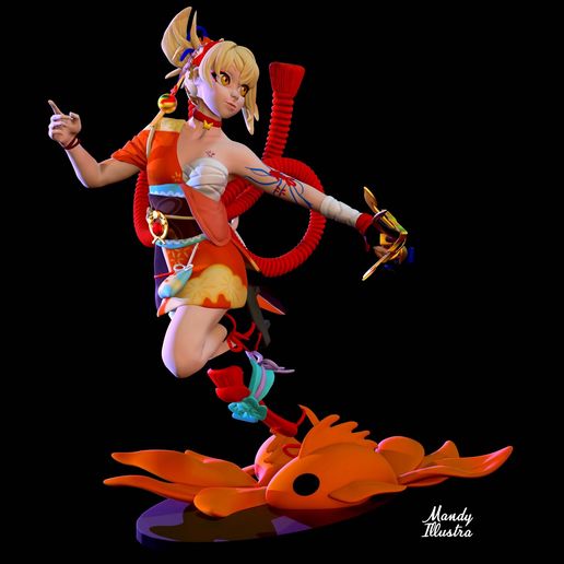 Yoimiya – Genshin Impact | Detailed 3D Printable STL Figure