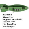 Popper2.jpg STL file Heavy duty saltwater fishing lures collection (popper, stickbait, chisel lure))・3D printer model to download
