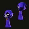 raven-lista-2.jpg Raven from the Teen Titans in action key chain