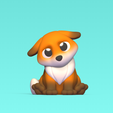 Cod137-Sad-Fox-1.png 3D file Sad Fox・3D printing model to download