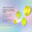 Cover-7.png Pattern Petal 1 Clay Cutter - Tribal STL Digital File Download- 8 sizes and 2 Earring Cutter Versions, cookie cutter