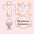 7.png CUTTER AND STAMP FIRST COMMUNION - CUTTER COOKIE