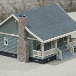 232d3e736e7591a39318bc23a6987ce7_preview_featured.jpg Free STL file HO Scale Cottage・3D printable model to download