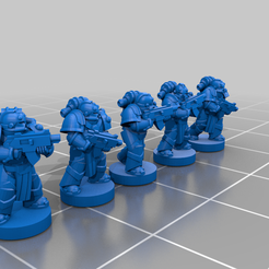 heavy_tactical_squad.png Бесплатный STL файл Heavy TacticalMarines 6mm (Remix)・План 3D-печати для скачивания
