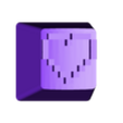 Heart keycap.stl 8-Bit Heart Keycap