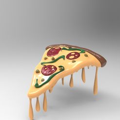 untitled.75.jpg OBJ file one pizza slice・Model to download and 3D print