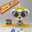 Aghata-2.png Cute Pets Little Pets Collectable Doggy AGHATA 3D print model