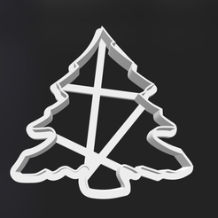Monosnap-2023-09-19-01-00-19.png Fichier STL COOKIE CUTTER XMAS TREE #3 (110mm de hauteur)・Modèle à télécharger et à imprimer en 3D