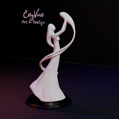 md23x1.png STL file Mother and baby abstract statue replica・3D printable model to download