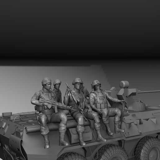 PACK 5 MODERN BTR SOLDIERS CONFLICT UKRAINE