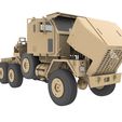 WWFEFEF.jpg OSHKOSH M1070 military truck with chassis 3D print SLT files