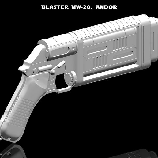 MW-20 blaster Cassian Andor (3D model, .stl)・ STL File for ・Cults