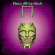 6.jpg White Mask from Neon White Game - Fan Art 3D print model