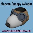 maceta-snoopy-aviador-3.jpg Snoopy Aviator Flowerpot