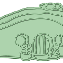 Casa.png STL file Flintstones House face cookie cutter・3D printer design to download