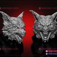 Werewolf_The_Howling_Head_Sculpt_3d_print_model_09.jpg Werewolf The Howling Action Figure Head Sculpt