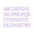 Uppercase_Regular.stl TAHOMA - 3D LETTERS, NUMBERS AND SYMBOLS