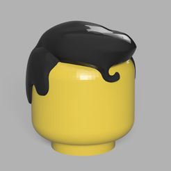 Superman-hair.png STL file MEGAFIG Superman Hair・3D printer model to download