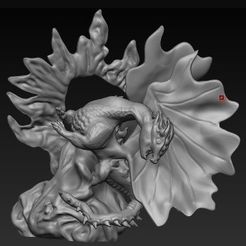 Neue_Bitmap__2_.jpg Free OBJ file Dragon with egg・3D printing design to download