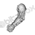bionic_closed_left.png 28mm Maßstab Sci-fi Space Warrior Bionic Arms