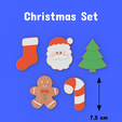 0128-3.png Christmas Set Cookie / Fondant Cutter