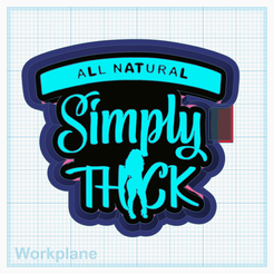 Simply-thick.png Fichier STL Simplement épais・Plan pour impression 3D à télécharger