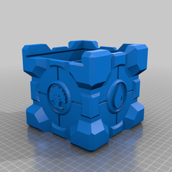 Box_revA.png Free STL file MTG Mana Companion cube Double deck/Commander deck box・Model to download and 3D print