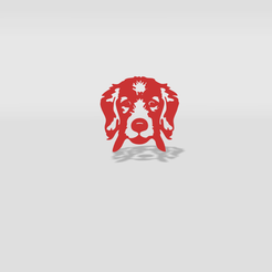 1.png Fichier STL décoration murale chien terrier・Modèle imprimable en 3D à télécharger