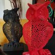 Gufo-lamp-VORONOI-220mm-7.jpg Lucky owl VORONOI style greeting with lamp possibility