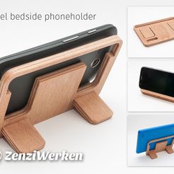 cc265c1c1e5f77ded94a10d5b6845bd2_display_large.jpg Бесплатный STL файл Travel Bedside Phoneholder cnc/laser・3D-печатная модель для загрузки