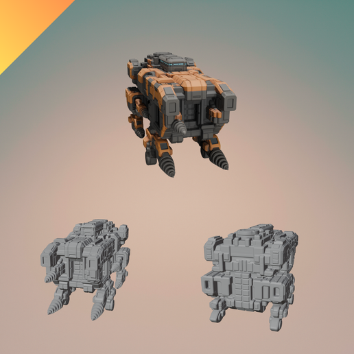 🤖 Sci-Fi Mining Mech 3D Model – STL + GLB for 3D Printing – One-Piece ...