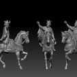 02.jpg Les trois rois mages à cheval - Magi Nativity STL Bundle