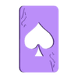 CARTA POCKER SOLO.stl Pocker/ Skull/ghost dead card