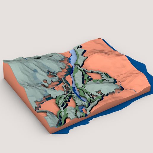 Low-Poly-Landscape0005.jpg Low-Poly Canyon & River Terrain - Mapa estilizado de paisaje en 3D