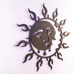 Sun-and-Moon-2.jpg Fichier STL Soleil et Lune・Plan pour imprimante 3D à télécharger