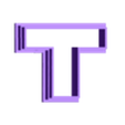 T.stl 2 COOKIE CUTTER complete alphabet