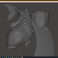 Wire2.png BackFlow Incense Burner Fish Moon for 3D printing 3D print model 3D print model