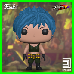 Leona-000.png Download file LEONA KOF XIII - THE KING OF FIGHTERS FUNKO POP • Object to 3D print, deslimjim