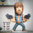 7.jpg Chuck Norris Chibi STL for 3D Printing ChibiSTL 3DXM
