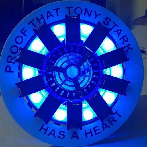 Reactor Arc Iron Man Full Size + Base - 3D model önizlemesi