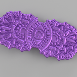 Ojo-con-Girasoles.png Fichier STL Ojo con Flores - Hindú・Design pour imprimante 3D à télécharger