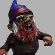 2.jpg Zombie Evil Garden Gnome 3D Print Model Diorama