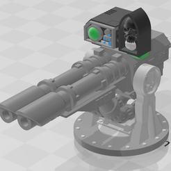 Lascannon_1.png Dual Las cannon for Aegis base or Tarantula base - Wh40k