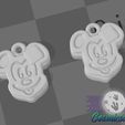 mickey.jpg Mouse Waffle Earrings