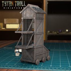 Tower.jpg STL file Siege Tower [Pre-Supported]・3D print design to download, TytanTroll_Miniatures