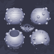 4 < Ss i os oa STL file Koffing Pen Holder Print in Place Pokemon・3D printer model to download