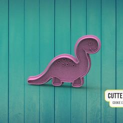 GUTTERDESIGN Dy COOKIE CUTTER WAKER Dinosaur Dinosaur Cookie Cutter M3