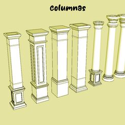 columnas.jpg STL file columns・3D printing idea to download