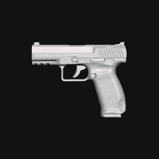 Canik TP9 DA Real Size 3D Scan Gun Mold - 3D model önizlemesi