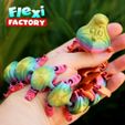 Flexi_Caterpillar_06.jpg Cute Flexi Print-in-Place Caterpillar with 3MF Included!